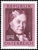 Austria 1966 - Maria von Ebner Eschenbach (1830-1916), Novelist, Poet