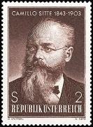 Itävalta 1968 - Camillo Sitte (1843-1903), Architect, City Planner Itävalta 1968 - Camillo Sitte (1843-1903), Architect, City Planner