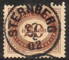 Austria 1900 - Porto Postage due 1900 20 heller STERNBERG 27/2/1902 12644