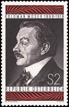 Itävalta 1968 - Koloman Moser (1868-1918), Stamp Designer, Painter Itävalta 1968 - Koloman Moser (1868-1918), Stamp Designer, Painter