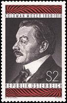 Itävalta 1968 - Koloman Moser (1868-1918), Stamp Designer, Painter