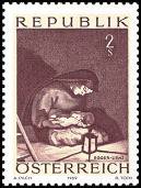 Itävalta 1969 - Christmas postage stamp 1969 - Madonna Itävalta 1969 - Christmas postage stamp 1969 - Madonna