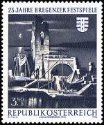 Itävalta 1970 - 25th anniversary of Bregenz Festival Itävalta 1970 - 25th anniversary of Bregenz Festival
