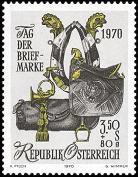 Austria 1970 - Stamp Day, Saddle, Bag, Harness and Post