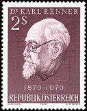 Itävalta 1970 - Karl Renner (1870-1950), Austrian President Itävalta 1970 - Karl Renner (1870-1950), Austrian President
