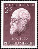 Austria 1970 - Karl Renner (1870-1950), Austrian President