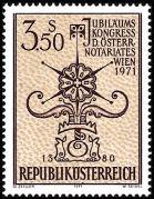 Itävalta 1971 - Seal of Paulus of Franchenfordia, 1380