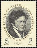 Austria 1972 - Franz Grillparzer (1791-1872), dramatic poet