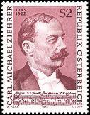 Austria 1972 - Carl Michael Ziehrer (1843-1922), composer