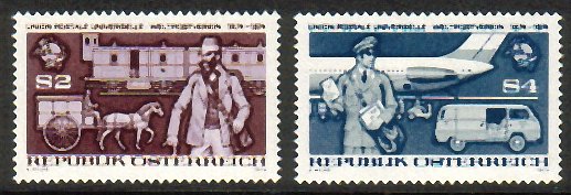 Austria 1974 - Centenary of Universal Postal Union (2)