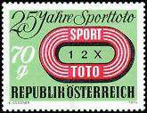 Itävalta 1974 - Austrian Sports Pool (lottery), 25th anniv. Itävalta 1974 - Austrian Sports Pool (lottery), 25th anniv.