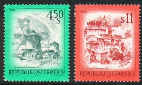 Itävalta 1976 - Austrian Landscapes 1976 4.50s 11s (2) Itävalta 1976 - Austrian Landscapes 1976 4.50s 11s (2)