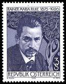 Austria 1976 - Rainer Maria Rilke (1875- 1926), Poet