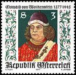 Itävalta 1977 - Oswald von Wolkenstein 1377-1445), Poet