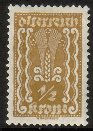 Austria 1922 - Definitives 1/38 Symbols of Agriculture 1/2 Austria 1922 - Definitives 1/38 Symbols of Agriculture 1/2