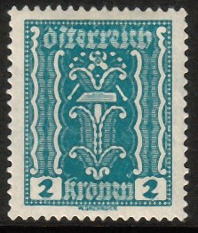 Austria 1922 - Definitives 3/38 Symbols of Labor and Industry 2 Austria 1922 - Definitives 3/38 Symbols of Labor and Industry 2