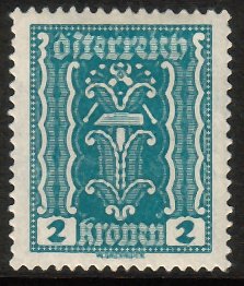 Austria 1922 - Definitives 3/38 Symbols of Labor and Industry 2