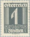 Itävalta 1925 - Schilling values - 1/21 Numerals - 1 gray