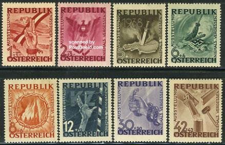 Austria 1946 - Anti-fascist ropaganda set (8)