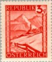 Itävalta 1947 - Landscapes 1/16 Lermoos, Tirol 3g Itävalta 1947 - Landscapes 1/16 Lermoos, Tirol 3g