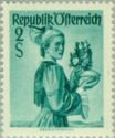 Austria 1948 - Austrian Costumes 27/34 Upper Austria 2s