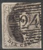 Belgia 1851 - King Leopold I Medallion 10c unframed monogram watermark Belgia 1851 - King Leopold I Medallion 10c unframed monogram watermark