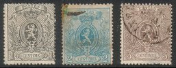 Belgia 1867 - 1867 newspaper stamps (3) perf. 15