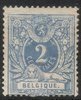 Belgia 1870 - Numeral 2c (thinning on lower right)