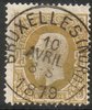 Belgia 1875 - King Leopold II profile 25c perf 15 Belgia 1875 - King Leopold II profile 25c perf 15