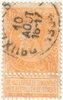 Belgia 1897 - King Leopold II profile 1Fr with tab Belgia 1897 - King Leopold II profile 1Fr with tab