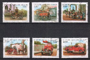 Benin 1998 - Fire Trucks (6) Benin 1998 - Fire Trucks (6)