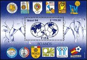 Brasilia 1984 - International Football Association (FIFA) 80 year Souvenir Sheet