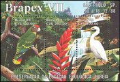 Brasil 1988 - BRAPEX ’88, Ecological Preservation Souvenir Sheet Brasil 1988 - BRAPEX ’88, Ecological Preservation Souvenir Sheet