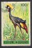 Burundi 1965 - Birds - Crowned crane