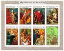 Burundi 1970 - Easter 1970 - Paintings (Souvenir sheet of 7+label) 41A Burundi 1970 - Easter 1970 - Paintings (Souvenir sheet of 7+label) 41A