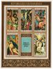 Burundi 1972 - Paintings (Souvenir sheet of 5+label) B Burundi 1972 - Paintings (Souvenir sheet of 5+label) B