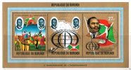 Burundi 1972 - 10th anniversary of Burundi independence (Souvenir sheet of 3) Burundi 1972 - 10th anniversary of Burundi independence (Souvenir sheet of 3)