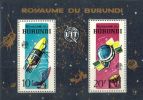 Burundi 1965 - Cent. of the ITU, satellites Souvenir Sheet