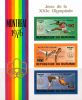 Burundi 1976 - Olympic Games, Montreal Souvenir Sheet of 3 Burundi 1976 - Olympic Games, Montreal Souvenir Sheet of 3