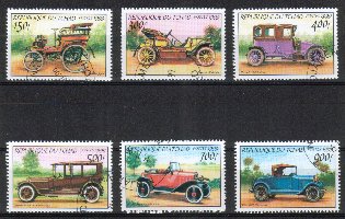Tsad (Tchad) 1999 - Antique Automobiles (Mi under year 2000) (6) Tsad (Tchad) 1999 - Antique Automobiles (Mi under year 2000) (6)