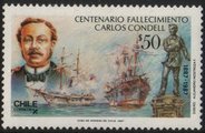 Chile 1987 - Admiral C. Condell (1843-1887) Chile 1987 - Admiral C. Condell (1843-1887)