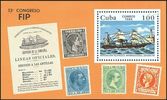 Kuuba 1984 - ESPANA 84, Post steamship Buenos Aires, Souvenir Sheet Kuuba 1984 - ESPANA 84, Post steamship Buenos Aires, Souvenir Sheet
