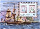 Kuuba 1987 - EXFILNA 87 Sailing ships painting Souvenir Sheet Kuuba 1987 - EXFILNA 87 Sailing ships painting Souvenir Sheet