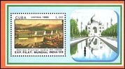 Kuuba 1989 - INDIA 89, Indian River Post, Ganges 1858 Souvenir Sheet