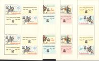 Tsekkoslovakia 1977 - Stamp Exhibition PRAGA 1978 setof 4 sheetlets