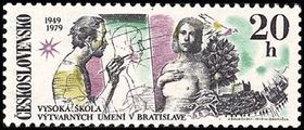 Tsekkoslovakia 1979 - Anniversary of the Academy of Fine Arts