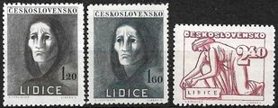 Tsekkoslovakia 1946 - 5th Anniversary of the Destruction of Lidice (3)