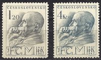 Tsekkoslovakia 1947 - Thomáš Garrigue Masaryk (1850-1937) 1st President (2)