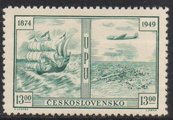 Tsekkoslovakia 1949 - 75th Anniversary of the Universal Postal Union (UPU) 13.00 k