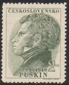 Tsekkoslovakia 1949 - Aleksandr Pushkin (1799-1837) poet